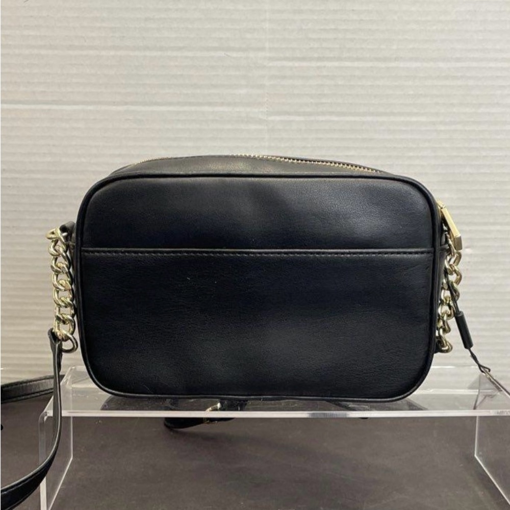 Elegant Karl Lagerfeld Paris rectangular black leather bow crossbody bag - Picture 11 of 11